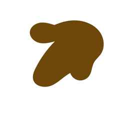 Neutral abstract shapes blob vector decoration