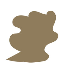 Neutral abstract shapes blob vector decoration