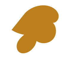 Neutral abstract shapes blob vector decoration