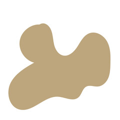 Neutral abstract shapes blob vector decoration