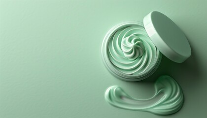 Skincare jar with cosmetic anti aging cream 