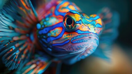 Mandarin Fish in Underwater World for Nature Photography Wallpaper