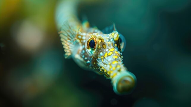 Delicate Pipefish in Close-Up Macro Shot - Underwater Nature Photography for Wallpaper