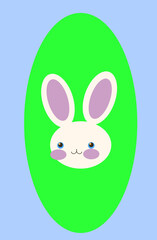 easter bunny with eggs