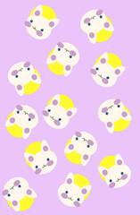 Fototapeta premium pattern with cats