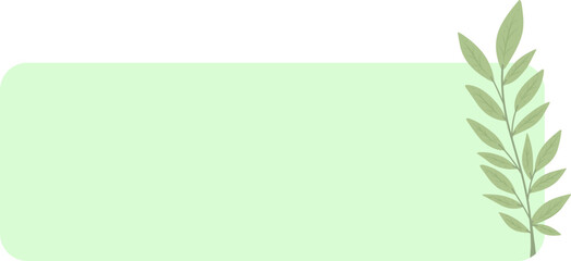 Nature Background Leaf Text Box Header Leaves Rectangle Label 