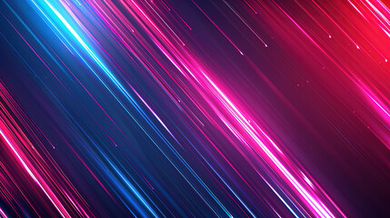 Fototapeta premium Abstract with colorful neon lines and glowing blue pink purple lights. 4k HD wallpaper background photo for desktop.