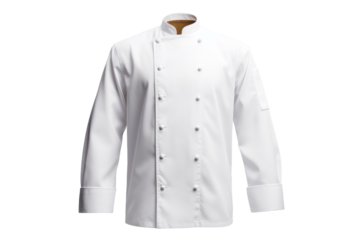 Contemporary Chef Jacket with Ventilated Panels Isolated on Transparent Background