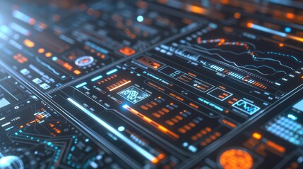 close-up of a digital bond trading platform, with detailed graphics and interactive elements on a modern, sleek interface