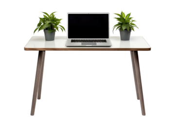 Compact Laptop Table for Small Spaces isolated on transparent background