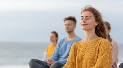 Group meditation sessions for psychological well-being, Psychological, Group, Meditation