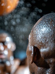 Diverse Masculinity Men of Various Ethnicities Enjoying Outdoor Basketball, Highlighting Fitness and Camaraderie
