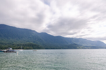 Natural beauty of Cultus Lake near Chilliwack, Fraser Valley, BC, Canada