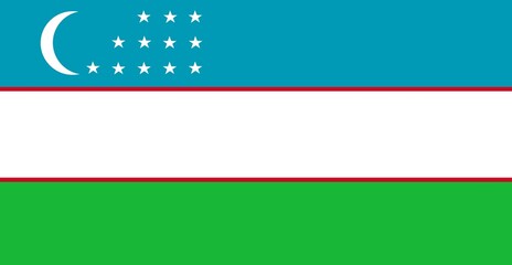 Uzbekistan flag, country flag, flag, flag of Uzbekistan