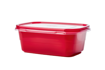 Transparent Plastic Food Container with Stackable Design and Easy-Clean Surface isolated on transparent background