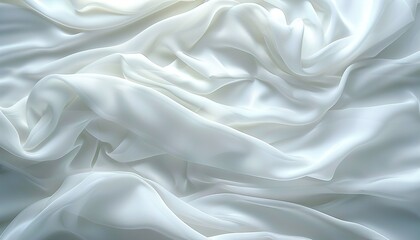 Obraz premium white cloth fabric textile wind silk wave background 