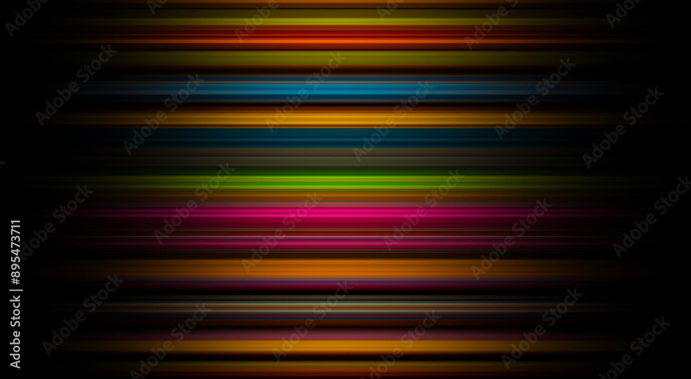 Canvas Prints abstract light trails on the dark background