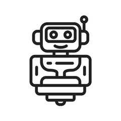 Robot icon vector image. Suitable for mobile application web application and print media.