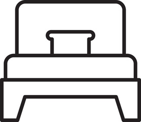 Bed Icon Illustration