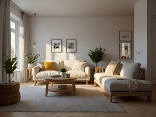 Fototapeta premium living room interior
