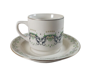 Elegant Vintage Porcelain Tea Cup and Saucer