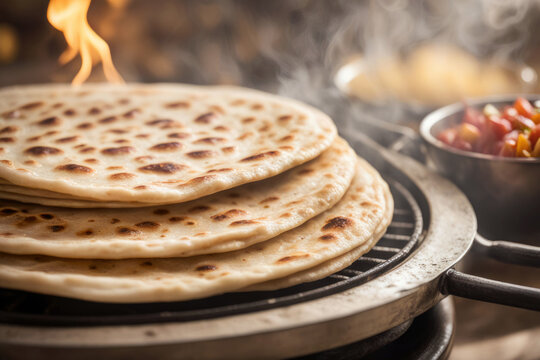 Paratha, Parantha, Flatbread, generated by artificial intelligence