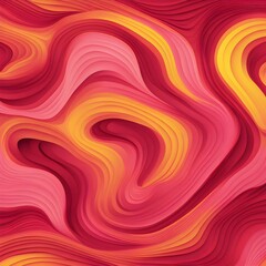 Obraz premium seamless abstract pattern of vector fluid curved lines creating a dynamic ripple effect in vibrant colors