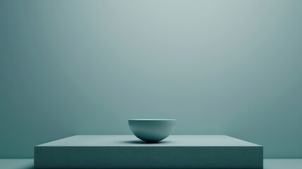 3D render of an object on a dais, minimalist base design, sleek and modern, front view, studio lighting, high detail