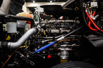 Modern Car Engine Bay Close-Up