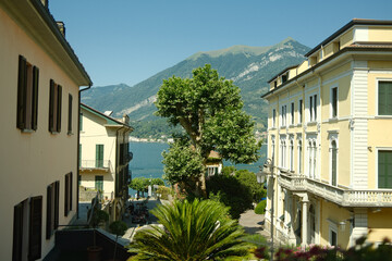 street in the old town of island country