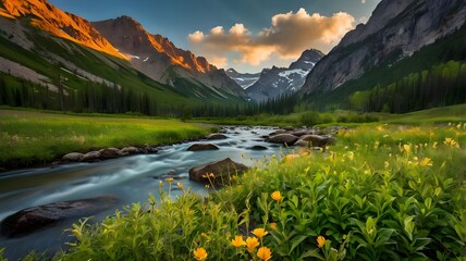 lake in the mountains