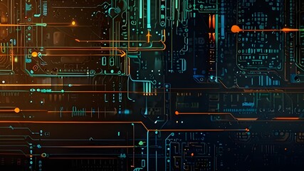 Abstract technology background Generative AI