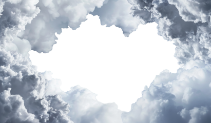 Cloud frame border, cut out