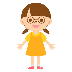 Cute Children Character Vector