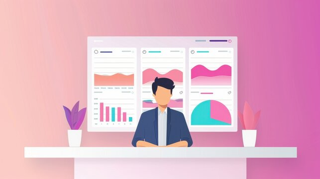 Dashboard analytics, user data with adaptive recommendations