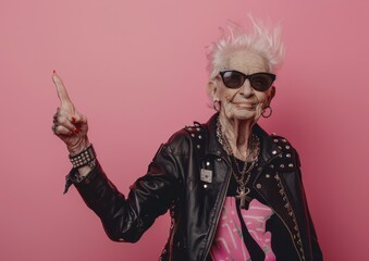 Stylish Elderly Woman
