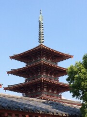 Obraz premium 四天王寺 大阪, osaka , japanese temple