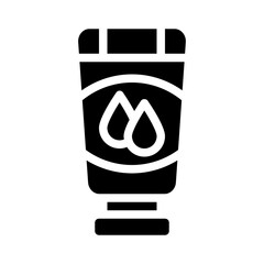 Body lotion glyph icon