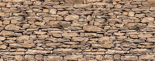 Brown stone wall