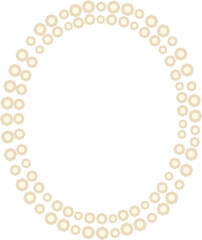 Pearl alphabet letter O