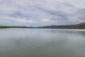 clouds over the lake