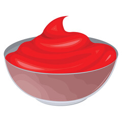 Vector cartoon image of sauce for food. Food supplement concept. Element for your design.