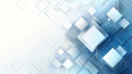 Abstract Technology Background with Geometric Shapes.