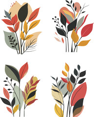 Geometric Floral Compositions