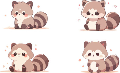Chibi Raccoon Collection