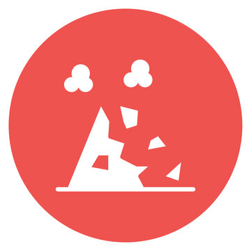 recommend clip art: Landslide icon vector image. Can be used for Politics.