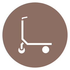 Kick Scooter icon vector image. Can be used for Personal Transportation.