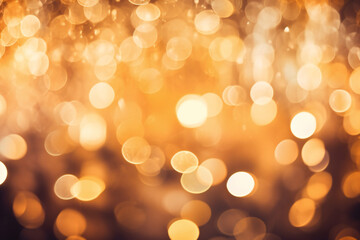 Fototapeta premium Amber Yellow Bokeh background illustration