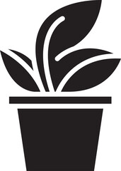 Plant Pot Icon Illustration