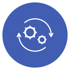 Process Automation icon vector image. Can be used for Operations Management.